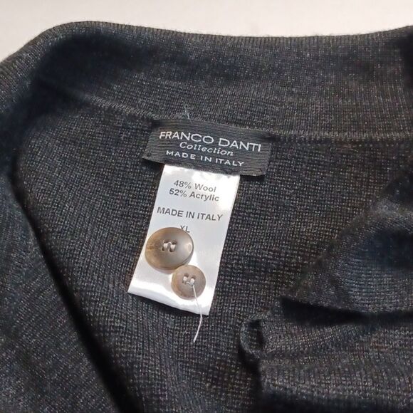 Men's Gray Button-Up Sweater - Picture 10 of 14